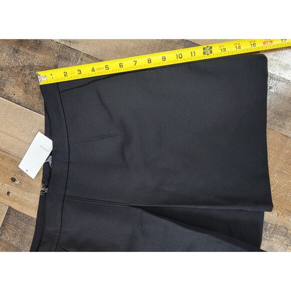 NWT VINCE Inverted Front Pleat Black Mini Skirt Preppy School‎ Girl Womens 8 - Picture 8 of 8